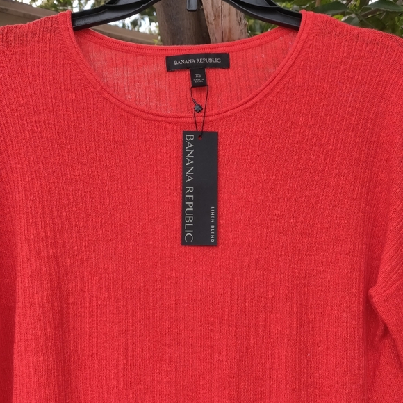Banana republic women's Linen-blend sweater - Picture 3 of 7